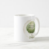 私感謝していの人間として コーヒーマグカップ (正面右)