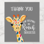 私感謝していの為に救済は成功キリンに達する ワインラベル (シングルラベル)