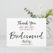 私感謝していの花嫁の為に |メイド・オブ・オーナー（花嫁付き添い人） サンキューカード (スタンド正面)