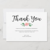 私感謝していの花嫁の為に |メイド・オブ・オーナー（花嫁付き添い人） サンキューカード (裏面)