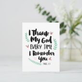 私感謝していはハガキを思い出すたびに ポストカード (スタンド正面)