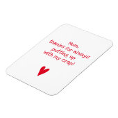 私感謝していを我慢するおもしろいために – 母の日 マグネット (左側)