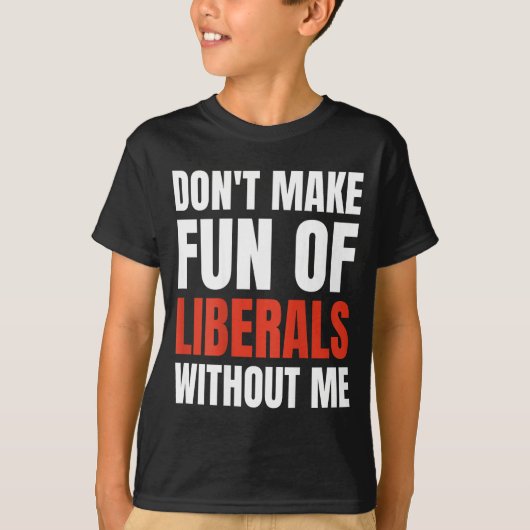 私抜きでリベラルを笑うな(裏面に文言あり) Tシャツ (正面)