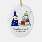 私持っています保有を私のヘッド以外を切ることができません! セラミックオーナメント (右)