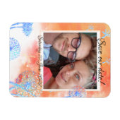 私救たちの日付Dandelionと水色の雲 マグネット (横)