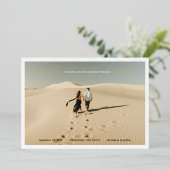 私救の日モダン名フォイル詳細フォトカード 箔招待状 (立ち正面)