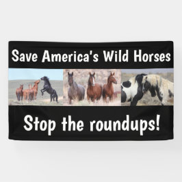 私救の野生の馬3 x 5バナー 横断幕