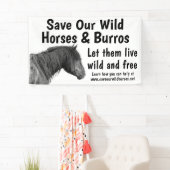 私救の野生の馬3 x 5バナー 横断幕 (インサイチュ)