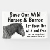 私救の野生の馬3 x 5バナー 横断幕 (横)