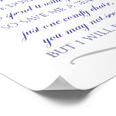 私救はネイビー結婚ルの記念椅子 ポスター (角)