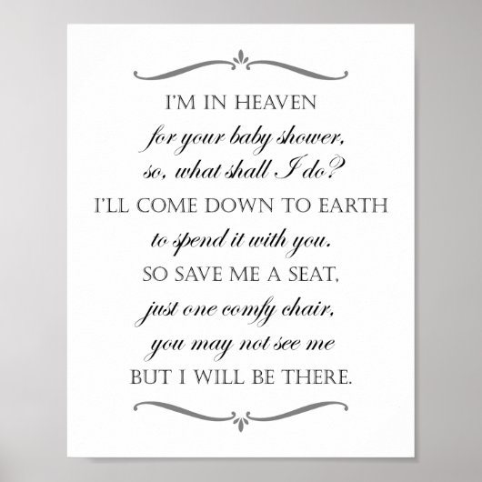 私救は席の赤んエレガントだシャワー記念椅子 ポスター (正面)