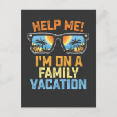 私救済は家族で休んでいる インビテーションポストカード (正面)