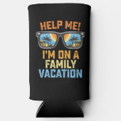 私救済は家族で休んでいる スリム缶クーラー (正面)