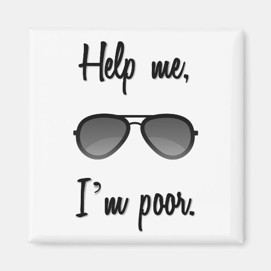 私救済は貧乏だ マグネット (正面)