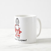 私教えが超大国? -レッド コーヒーマグカップ (正面右)