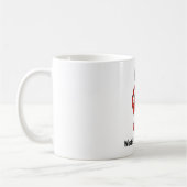 私教えが超大国? -レッド コーヒーマグカップ (左)