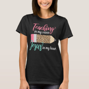 私教えのChristian Tのハートのイエス Tシャツ