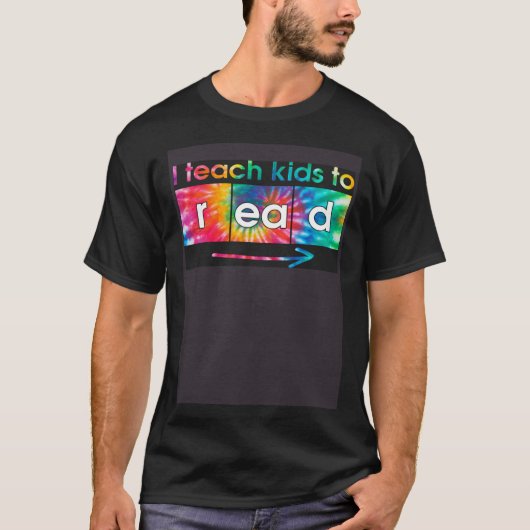 私教えは子供の読絞り染め読科学へ Tシャツ (正面)