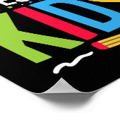 私教え素晴らしキッズスクールおもしろい先生 ポスター (角)