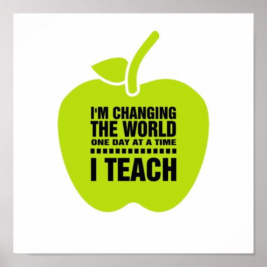 私教え。教え引用文 |タイポグラフィアート ポスター (正面)