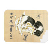 私日本のの食べ宿題 マグネット (横)