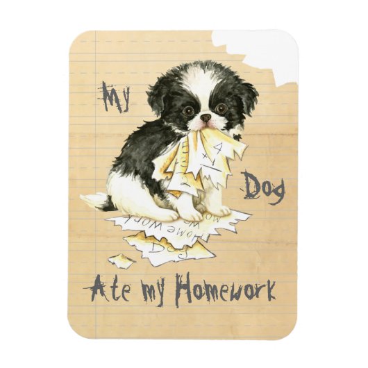 私日本のの食べ宿題 マグネット (縦)