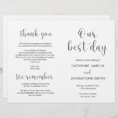 私最高のの日モダンの結婚折り畳み番組 (正面/裏面)