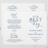 私最高のの日結婚式の折り畳み (正面/裏面)