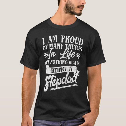 私最高のは今まで多くの事誇りを持った実を抱えている義理の父 Tシャツ (正面)