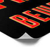 私有おもしろい財産は所有者の注意が警告必要 ポスター (角)