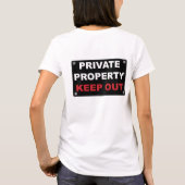 私有地のワイシャツ Tシャツ (裏面)