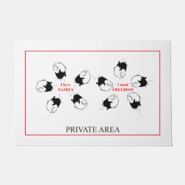 私有地 ドアマット