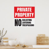 私有財産の募集をしない ポスター (キッチン)