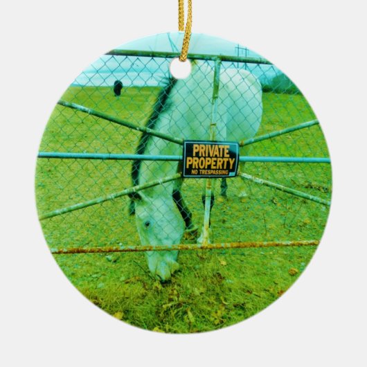 私有財産 セラミックオーナメント (正面)