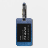 私来のグリッターのパタガーリーーンで旅グラデーション行 ラゲッジタグ (裏面縦)