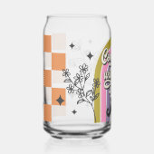 私来のハロウィーングラスとフライ，秋シーズンのギフト ガラス缶 (正面)