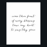 私来のハートを知賛美る ポスター<br><div class="desc">あなた来は私のハートを賛美あなたの恵みに合わせて量る</div>