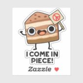 私来はケーキおもしろいパンを食べる シール (シート)