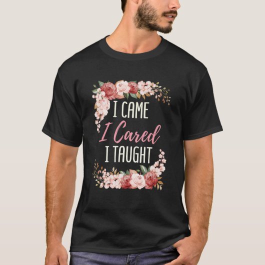 私来は気に先生教えことわざ評価 Tシャツ (正面)