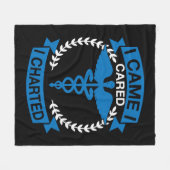 私来は焦った フリースブランケット (正面(横))