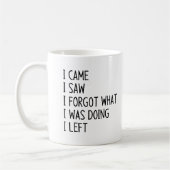 私来は自分が忘れ何をしているか見た コーヒーマグカップ (左)