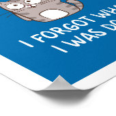 私来は自分が忘れ何をしているか見た ポスター (角)