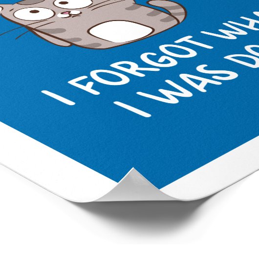 私来は自分が忘れ何をしているか見た ポスター (角)