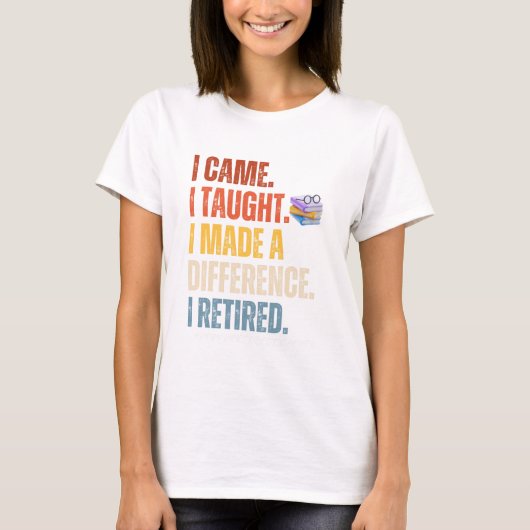 私来は違いを考え作った退職した Tシャツ (正面)
