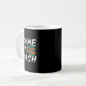 私来は1を打つ コーヒーマグカップ (正面左)