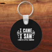 私来は、私は少しカーディオジムのボディビルを見た キーホルダー (正面)