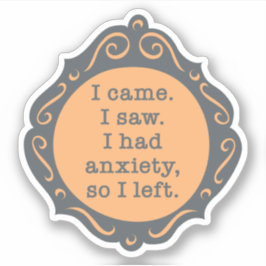 私来。見た…ステッカー – ピーチ シール