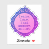 私来。見た…ステッカー – 紫 シール (シート)