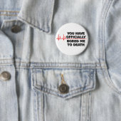 私死おもしろいなボタンのユーモアに退屈させる 缶バッジ (インサイチュ)