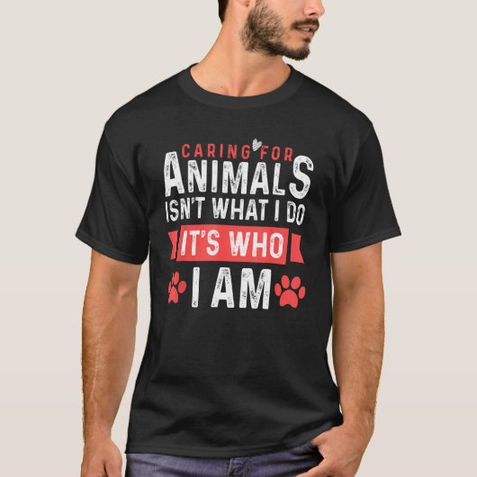 私気には動物のために私は私は自分ではない Tシャツ (正面)